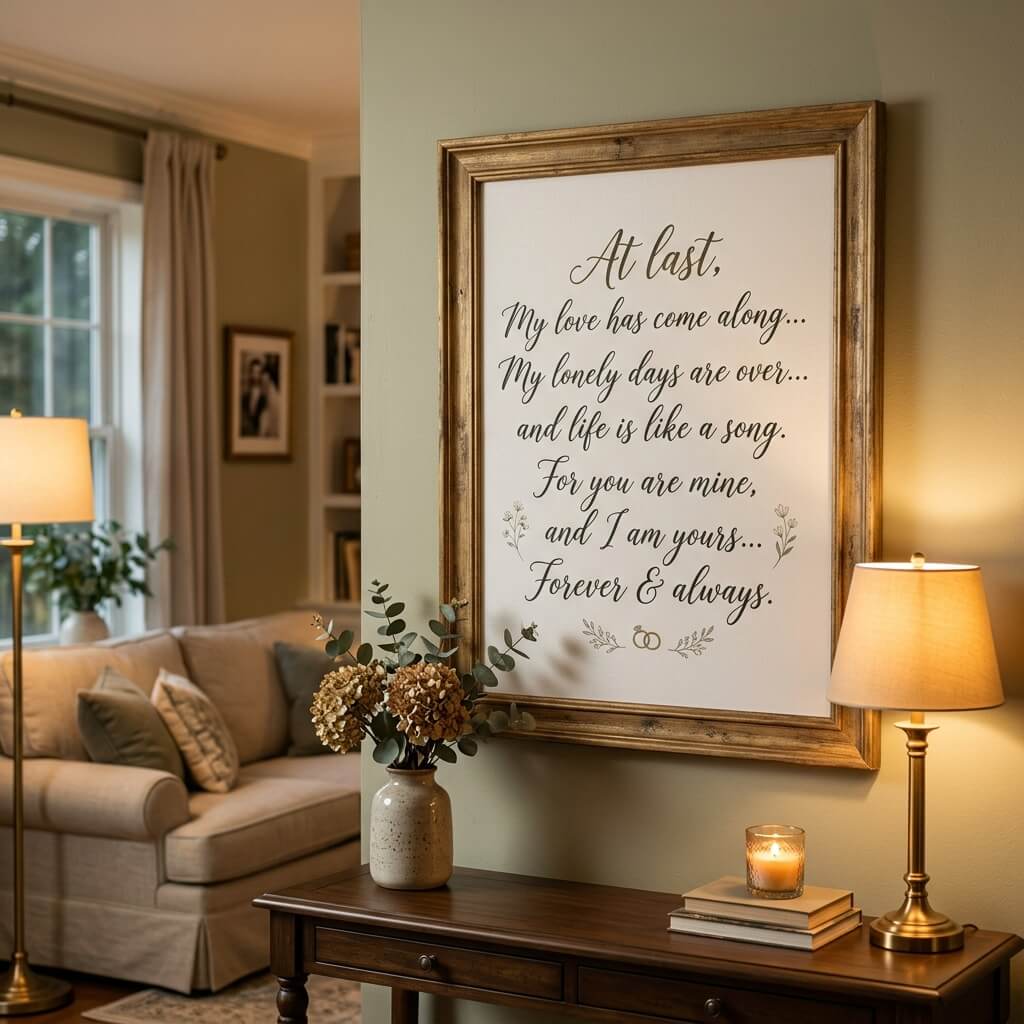 The Ultimate Wedding Song Gift: Custom Lyrics Canvas